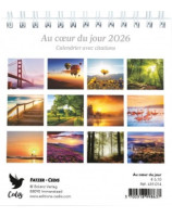 Au coeur du jour calendrier 2026 - Librairie 7 ici