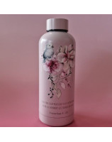 Bouteille isotherme oiseau fleurs roses - Librairie 7ici