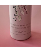 Bouteille isotherme oiseau fleurs roses - Librairie 7ici