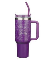 Mug  de voyage en acier inoxydable New Mercies Purple