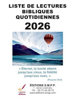 Liste de lectures bibliques quotidiennes 2026