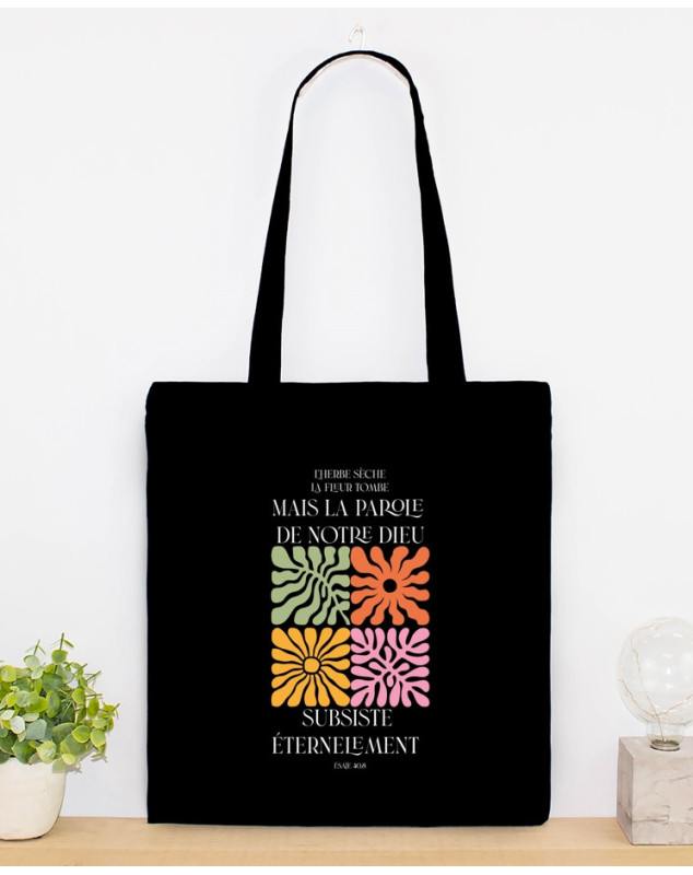 Tote bag coton noir - Librairie 7 ici Tote bag coton noir - Librairie 7 ici