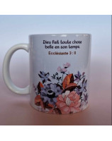 Mug brillant fleurs