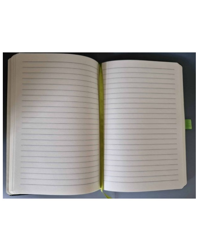 Carnet Ligné à Couverture Rigide A5 - 240 Pages, 14x21,1 Cm - Couverture Cuir PU, Bande Élastique, Marque-page - Comix