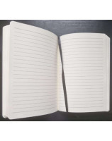 Carnet A5 à couverture rigide noire à fleurs avec fermeture élastique et marque-pages