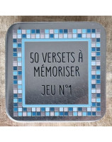 Jeu 50 versets à mémoriser dans sa boite métalique