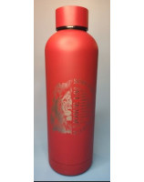 Bouteille isotherme rouge foncé lion
