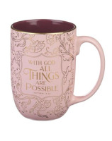 Mug With God all things are possible - Librairie chrétienne 7ici