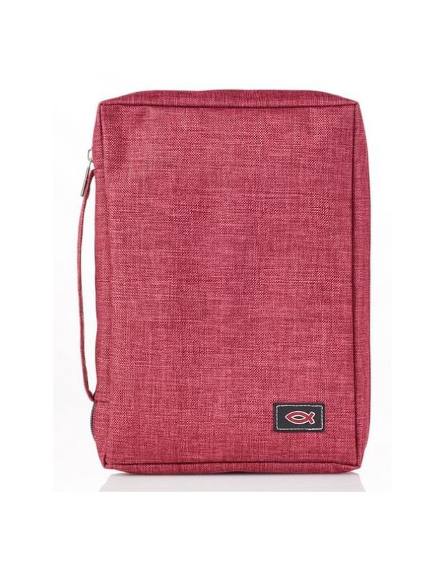 Pochette Medium Toile - Ichtus, Burgundy