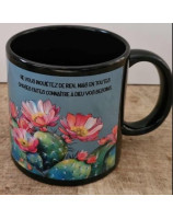 Mug cactus noir