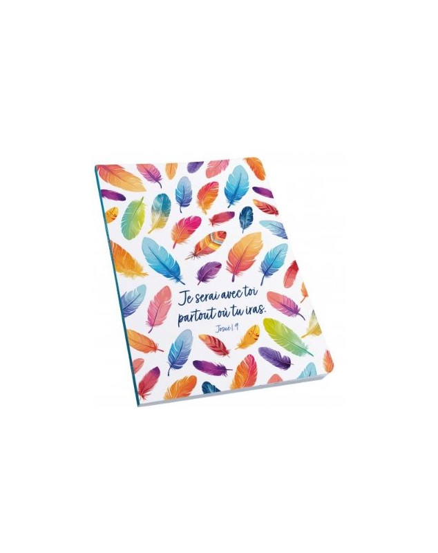 Carnet plumes "Je serai avec toi partout où tu iras » Jos 1.9