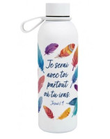 Bouteille isotherme « Je serai avec toi partout où tu iras » Jos 1.9