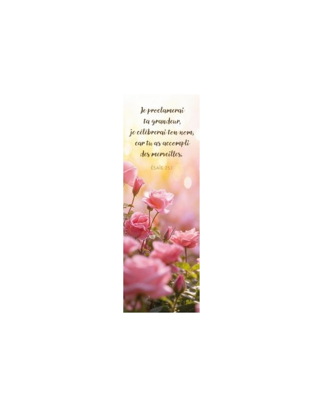 Marque-pages bosquet de roses