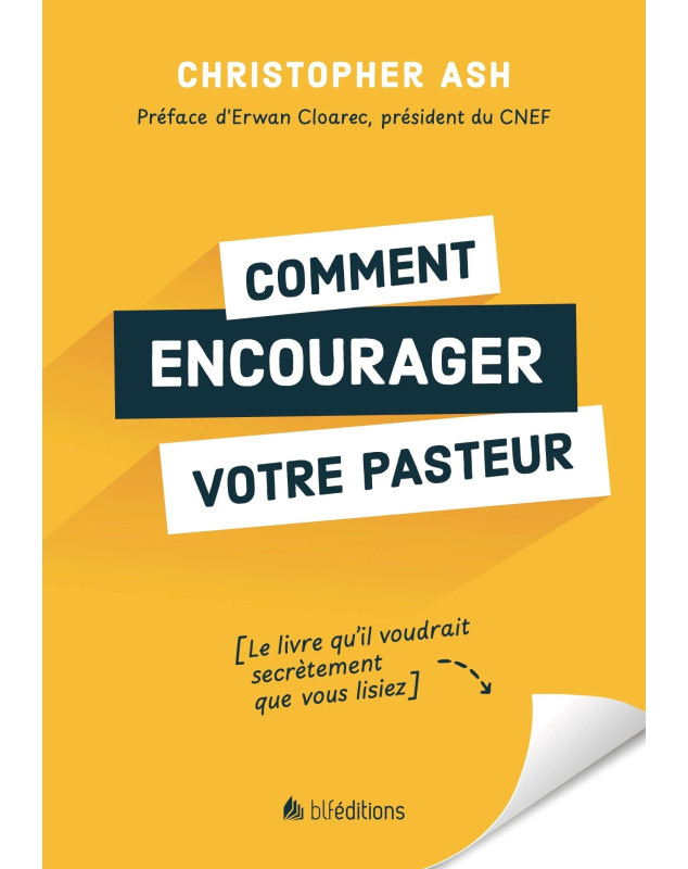 Comment encourager votre pasteur - Librairie chrétienne 7ici