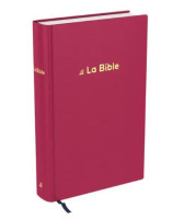 Bible Darby revisée format compact, rigide velours rouge framboise