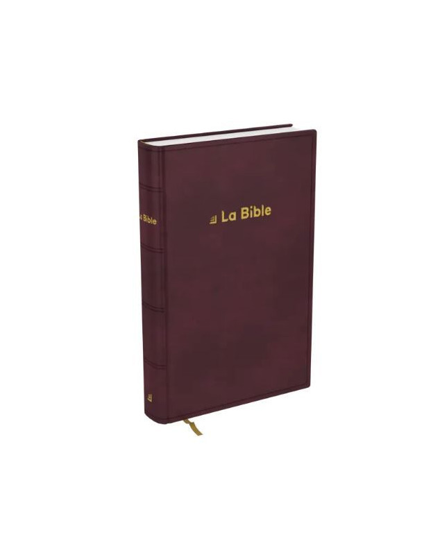 Bible Darby revisée format standard, rigide brun-rouge