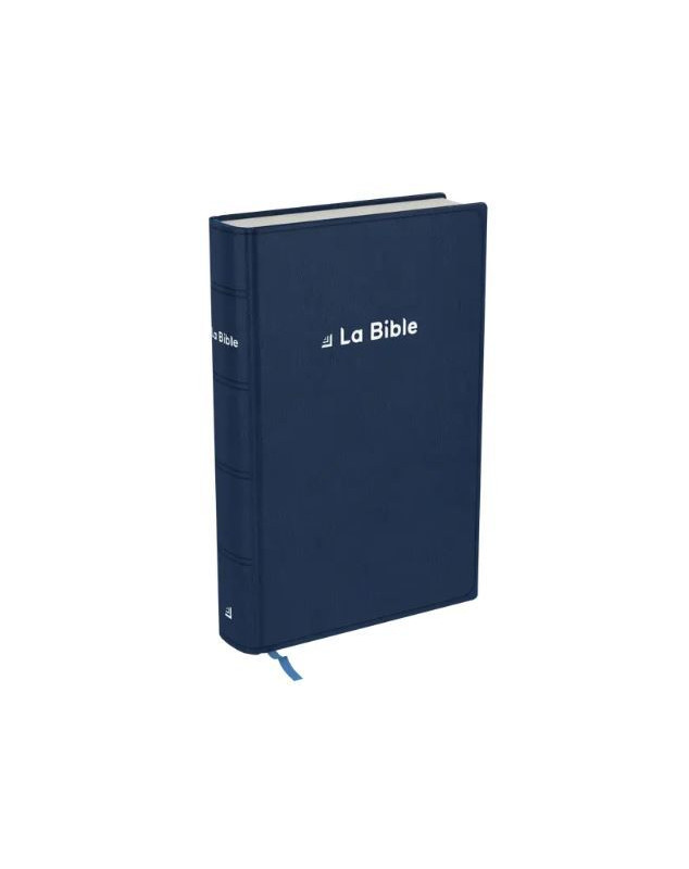 Bible Darby revisée format compact, souple bleu, tranche argent