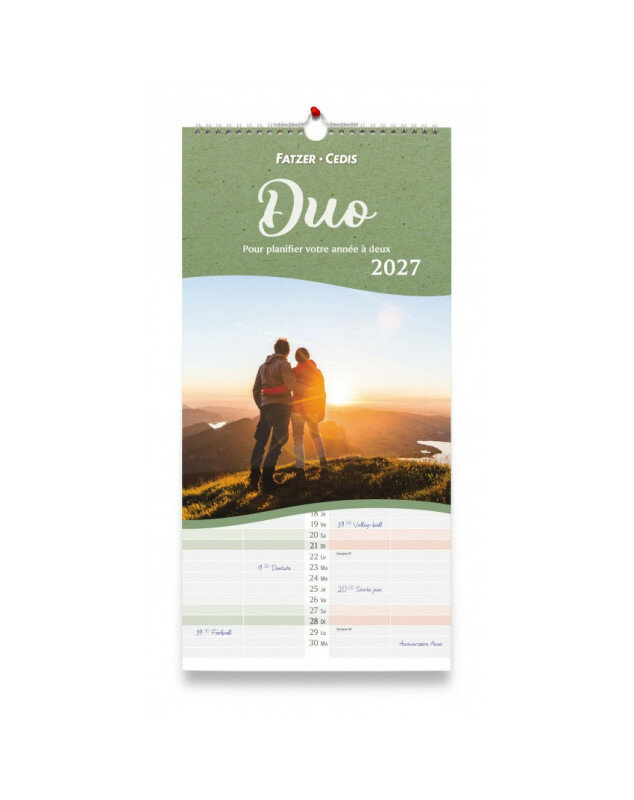 Calendrier Duo 2027 - Librairie 7 ici