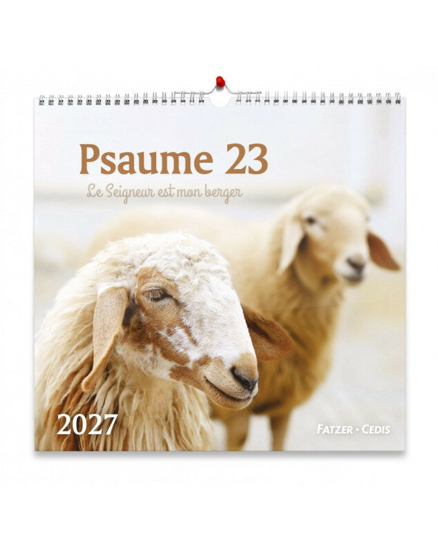Psaume 23 - Calendrier : grand format 2026 - Librairie 7 ici