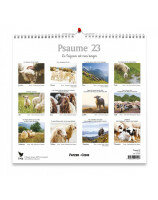 Psaume 23 - Calendrier : grand format 2026 - Librairie 7 ici
