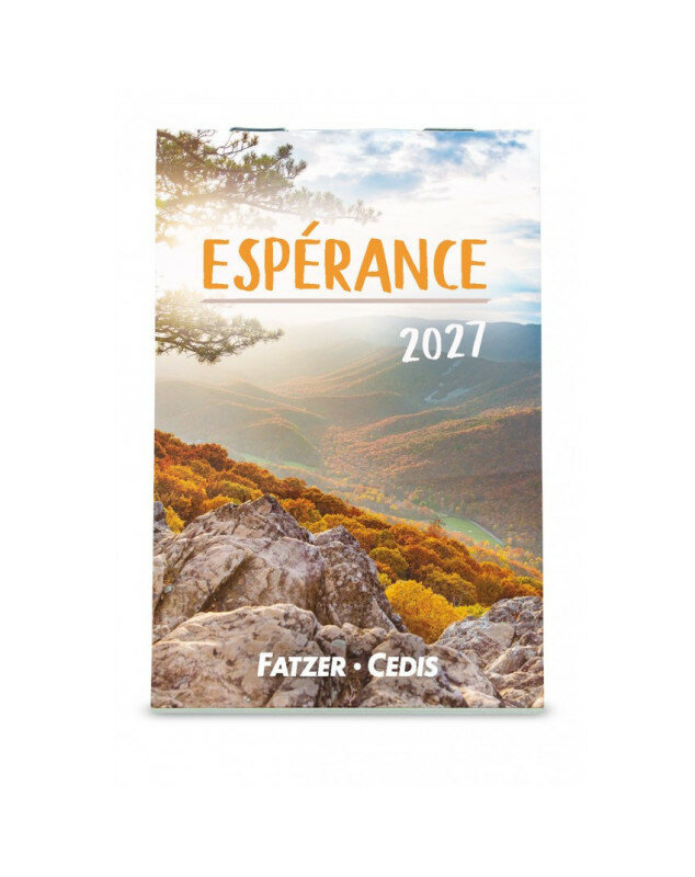 Esperance mini-calendrier 2027 - Librairie 7 ici