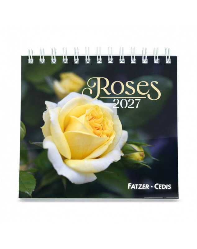 Calendrier roses : petit format 2027 - Librairie chrétienne 7ici
