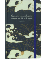 Carnet de notes "Remets ta vie au Seigneur, compte sur lui, et il agira"