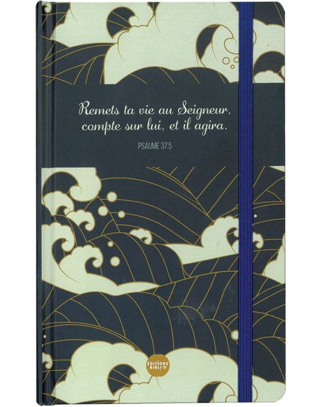 Carnet de notes "Remets ta vie au Seigneur, compte sur lui, et il agira"