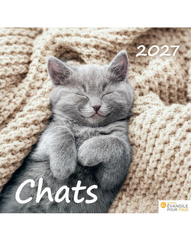 Calendrier Chats 2027 - Librairie 7 ici