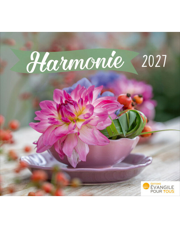 Calendrier Harmonie 2027 - Librairie chrétienne 2027