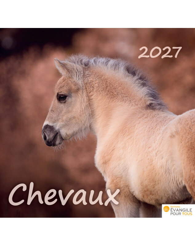 Calendrier Chevaux 2026 - Librairie chrétienne 7ici
