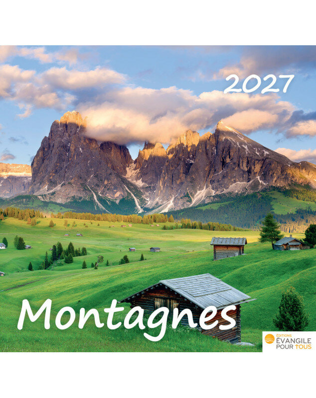 Calendrier Montagnes 2027 - Librairie chrétienne 7ici