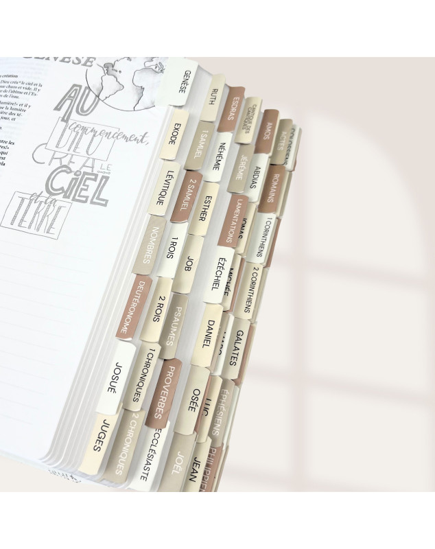 Cavaliers onglets biblique beige - Librairie chrétienne 7ici