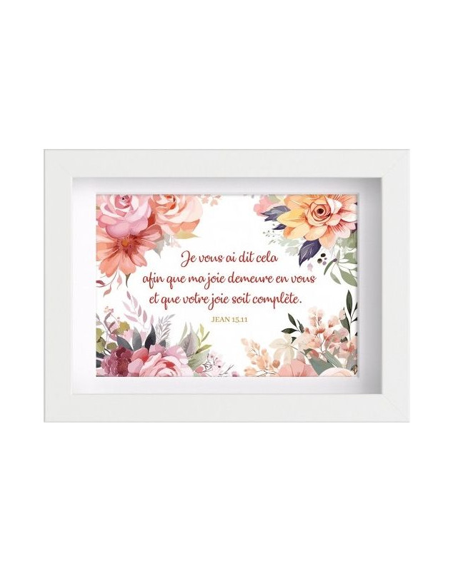 Mon cadre inspiration Fleurs aquarelles Jn 15.11