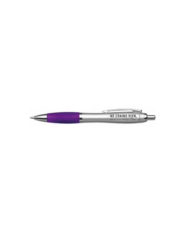 Stylo mot d'ordre 2027 violet Esaïe 41.10