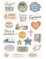 Lot de 3 planches d'autocollants - motifs ados
