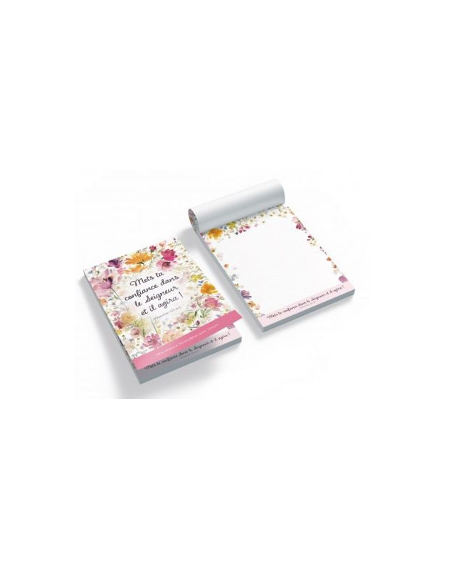 Bloc-note A6 floral