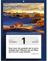 Calendrier paix vous soit - Librairie 7 ici
