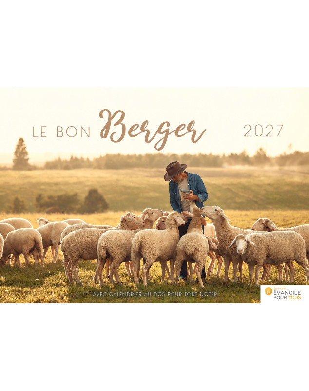 Calendrier Le bon berger 2027 - Librairie chrétienne 7ici