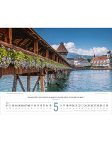 Calendrier Paysages Suisse en français 2027 - Librairie 7 ici