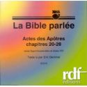 CD Actes des Apôtres chapitres 20 à 28